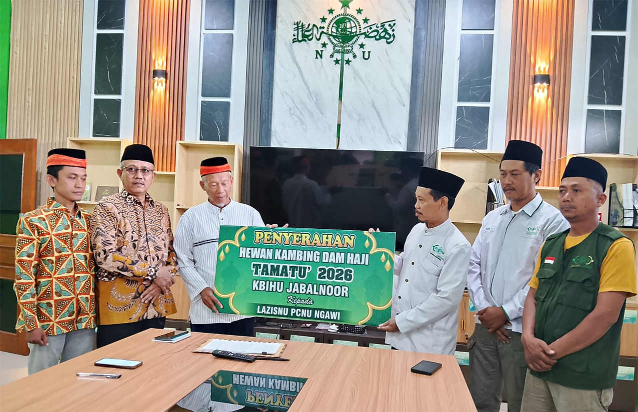KBIHU Jabal Noor Gandeng NU Care-LAZISNU Ngawi Salurkan Dam Haji Tamattu